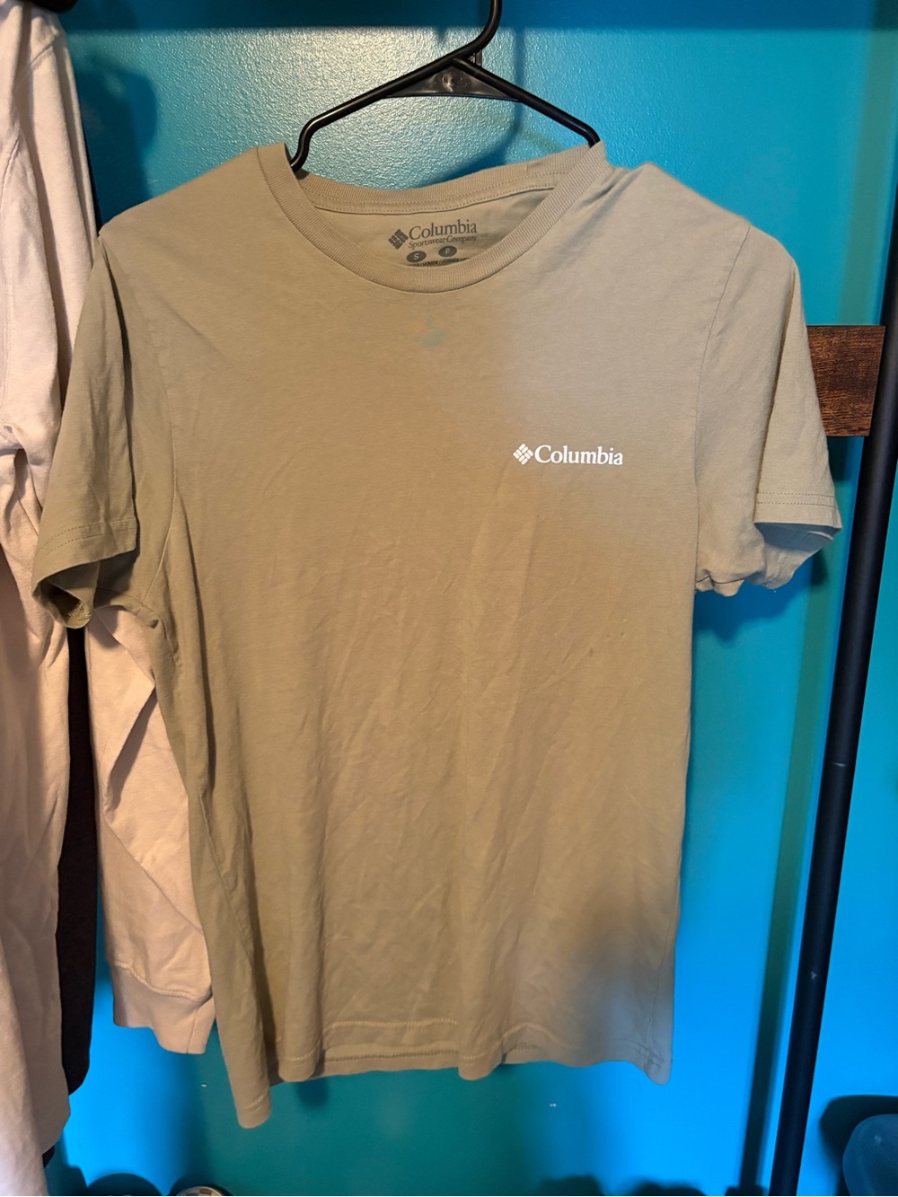 Columbia Olive Green Short Sleeve Logo Tee